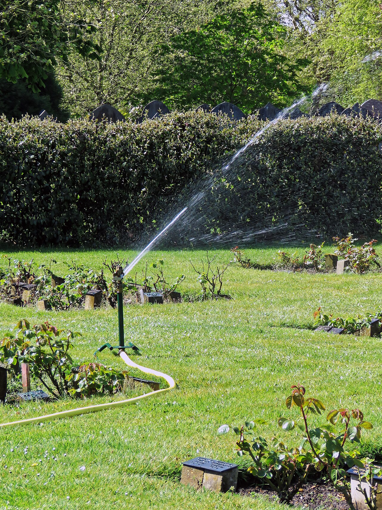 City of London Cemetery Memorial Garden sprinkler 1
